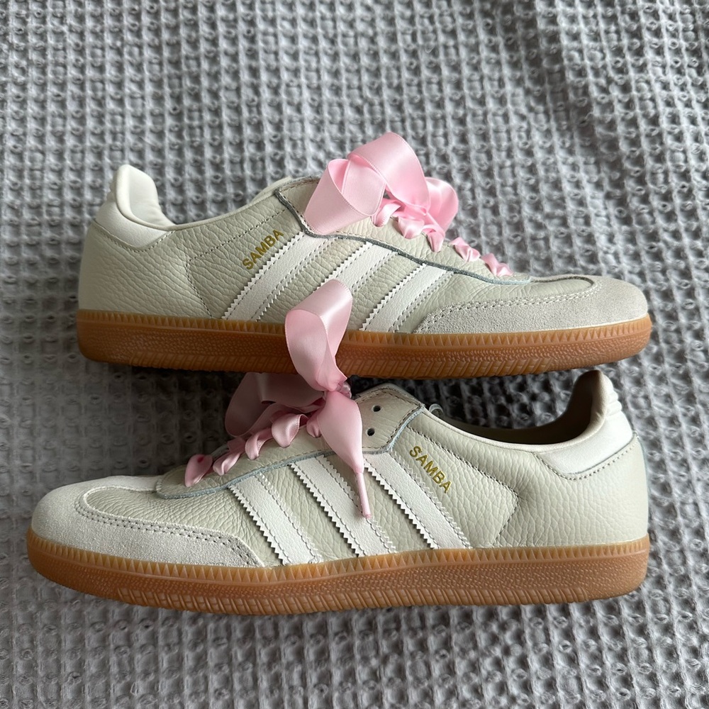 Adidas Samba OG Beige/White Sneakers (Women’s 9)